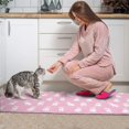 thumbnail image 3 of Pink Cute French Bulldogs Kitchen Rugs Sets Of 2,Anti Fatigue Kitchen Mat Rugs Non Slip Washable,Decorative Kitchen Floor Mats for Kitchen,Sink,Laundry,17"x30"+17"x47", 3 of 7