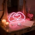 thumbnail image 7 of Yunuuuoa LED Heart Neon Light, USB Powered Romantic Decor for Valentine's Day, Bedroom, Party, Wall Art, Sparkling Mood Lighting, Durable Plastic, Gift for Anniversary, 7 of 7