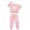 Pink, variant on EnJoCho Baby Boy and Girl Twins Clothes Kids Clothes Long Sleeve Heart Print Tracksuit  Harem Pants Outfits Set Children School Home Fashion Wear