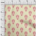 thumbnail image 1 of oneOone Silk Tabby Fabric Floral Block Print Fabric BTY 42 Inch Wide, 1 of 4