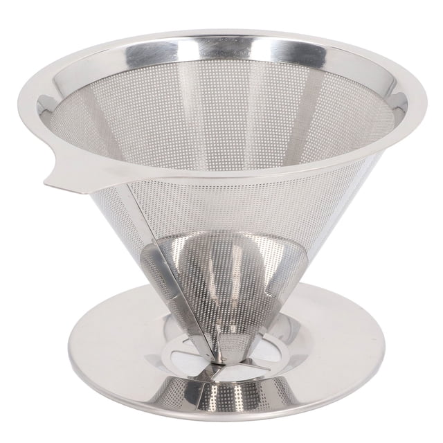 Pour Over Coffee Dripper, Reusable 304 Stainless Steel Slow Drip Coffee Filter Reusable Pour Over Coffee Maker Accessory