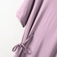 thumbnail image 4 of ZKCCNUK Nightgowns for Women Casual and Fashionable Solid Color Large Round Neck with Pockets Short Sleeved Pajamas Free Size, 4 of 5