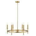 thumbnail image 2 of Meridian M100140NB 6-Light Chandelier in Natural Brass, 2 of 7