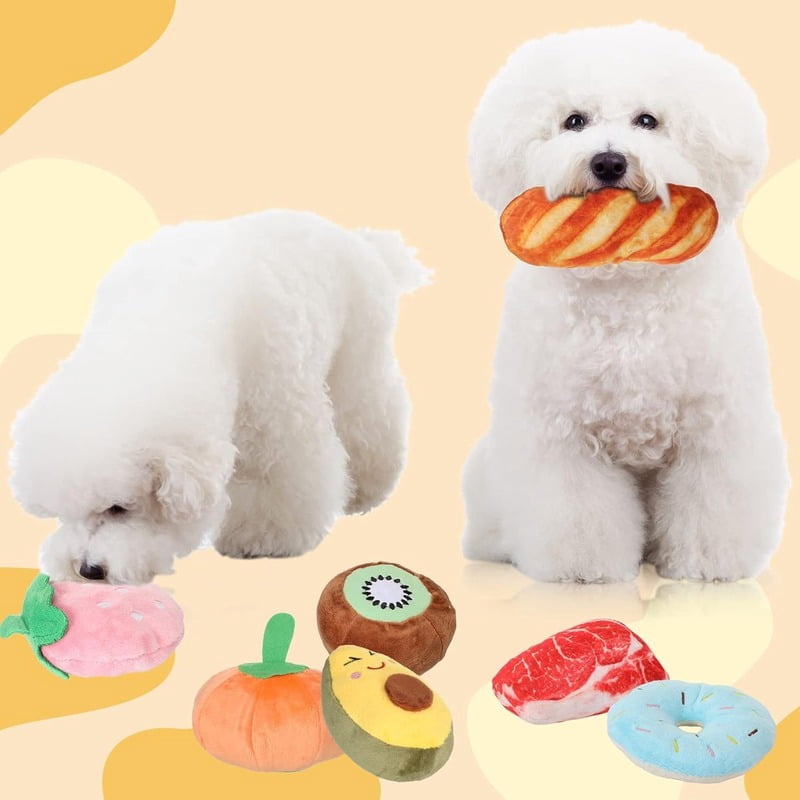100Pcs Squeaky Toys Bulk for Small Puppy Dog Stuffed Plush Chew Toys Small Medium Dogs PET Toys with Squeakers for Puppies