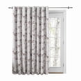 thumbnail image 3 of Mystic Garden Floral Blackout Grommet Patio Panel w/Wand 104x84 Sandstone, 3 of 3