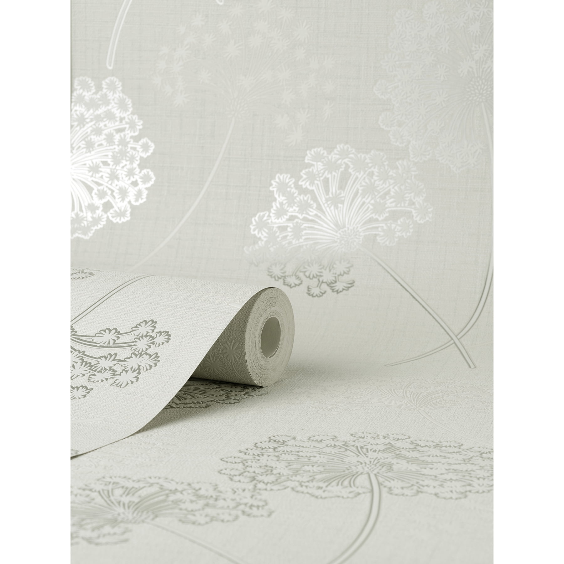Fine Decor Grace Dove Floral Wallpaper, 20.5-in by 33-ft