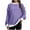 Purple, variant on Darzheoy Womens Tops Comfortable Trendy Long Sleeve Fall Sweatshirts Solid Color Velvet Round Neck Casual Plus Size Pullover Loose Hoodless Blouses