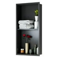 thumbnail image 1 of Niche de Douche 12 * 24 Po Niche Murale en Acier Inoxydable pour Rangement Installation Facile, 1 of 6