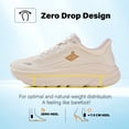 thumbnail image 3 of Women's Slip in Hands up Free Wide Toe Box Running Shoes Arch Support Cushion Walking Sneakers with Zero Drop Sole, 3 of 6