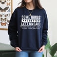 thumbnail image 4 of EcoLoom Sarcasm Some Things Are Better Left Long Sleeve Unisex Midweight Crewneck Sweatshirt, 4 of 4