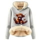 thumbnail image 1 of WILLBEST Sudaderas para Mujer, Estilo Borrego, de Invierno, Gruesas y Cálidas, de Color Liso XXXXX-Grande, 1 of 4