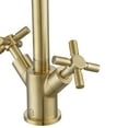 thumbnail image 2 of Ancona Prima Cross-Handle 1-Hole Bathroom Faucet in Brushed Champagne Gold, 2 of 6