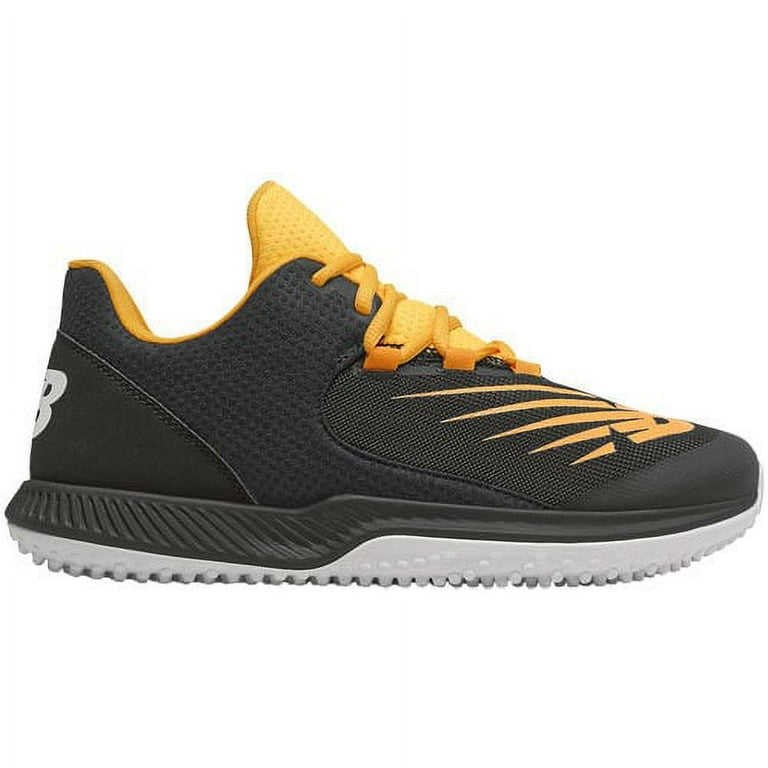 New Balance Men s Fuel Cell 4040V6 Turf Baseball Shoes Black Yellow D 7 7 D US Black Yellow Walmart