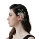 thumbnail image 3 of Versión coreana de la oreja izquierda, elegante flor, perla, diamantes de imitación, colgante, flor para la cabeza, joyería para la cabeza hecha a mano pura, 3 of 5