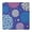 White-51, variant on Square Tablecloth Waterproof Bohemian, Retro Style Abstract Floral, Fitted Vinyl Table Cover with Elastic Edge, Backed, Easy to Clean