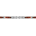 thumbnail image 2 of Stainless Steel Link Wristband Evil Eye Protection Beaded Elegua Bracelet 9", 2 of 4