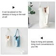 thumbnail image 2 of Raindrops 1Pc Car Tissue Bag White Canvas Wall Hanging Tissue Holder for Drivers 11x4in, 2 of 8