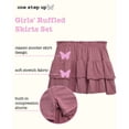 thumbnail image 2 of One Step Up Girls Scooter Skirts - 2 Pack Soft Breathable Pull-On Ruffled Skirts for Girls, 2 of 7