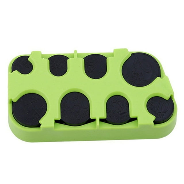 LCXmlly Compact Coin Holder Coin Box Grids Design Compact Convenient Coin Organizer for Storage Viewing Exchange Coin