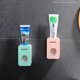 thumbnail image 5 of leyfeng Pasta de dientes automática para colgar en la pared, sin perforación, pasta de dientes, estante para cepillos de dientes, estante para pasta de dientes, artefacto para apretar perezoso, rosa, 5 of 8