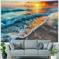 thumbnail image 4 of BCIIG Sunset Ocean Tapestry Wall Hanging Unique Style Graphic Tapestries Home Wall Decor Art for Living Room Bedroom Apartment Farmhouse Dorm 50x40inch, 4 of 6