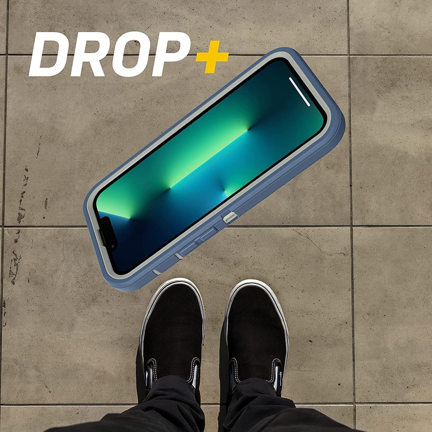 OtterBox Defender Series Screenless Edition Case for iPhone 13 Pro Only - Holster Clip Included - Non-Retail Packaging - Fort Blue