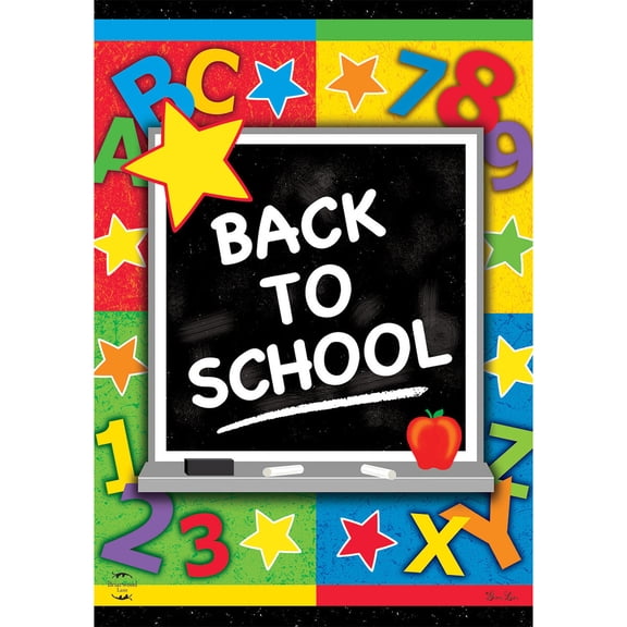 Briarwood Lane Garden Flag 12x18 For Outdoor Back To School Chalkboard Fall For Fall Garden Flag Flags For Outside