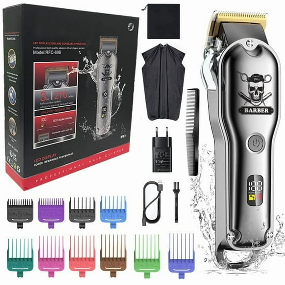 Hair Clippers for Men, Rechargeable hair trimmer for men professional waterproof beard hair clipper electric hair cutting machine lithium haircut
