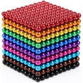 thumbnail image 1 of 3-5 mm 216-512-1000 piezas Bolas magnéticas Buckyball de seis a ocho colores con caja de hierro, juguete rompecabezas de cubo para adultos Regalo de navidad, 1 of 8