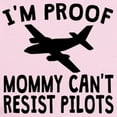 thumbnail image 2 of CafePress - Im Proof Mommy Cant Resist Pilots Body Suit - Baby Light Bodysuit, Size Newborn - 24 Months, 2 of 4