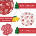 thumbnail image 5 of Waipfaru 200 PCS Christmas Paper Plates and Napkins White Snowflake Party Supplies Red Disposable Dinnerware Set for Christmas Decor, 5 of 6
