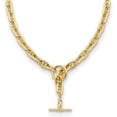 thumbnail image 4 of Auriga Fine Jewelry 14K Yellow Gold Polished 8 mm Anchor Link Y-drop Toggle Necklace for Men 24", 4 of 6