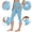 #New-Light Blue, variant on PFRNLF Capri Leggings for Women,Tummy Control Yoga Pants with Pockets High Waisted Workout Leggings