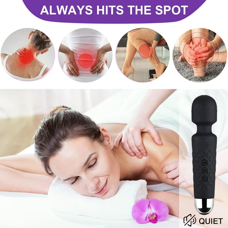 DISEN Personal Massager Wand Massager Powerful Quiet Vibration with 8  Speeds 20 Vibrating Patterns, Sex Toys Vibrator for Women - Walmart.com