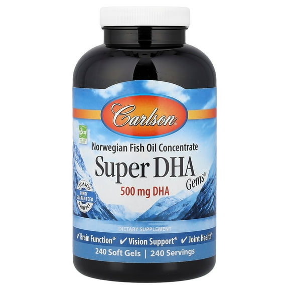 Carlson Labs - Super DHA Gems 500 mg. - 240 Softgels