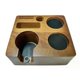 thumbnail image 1 of 6 Hole Espresso Tamper Holder Puck Screen Dosing Ring Wooden Coffee Tamper Station Base Espresso Tamper Mat Stand fit 51/54/58mm, 1 of 5