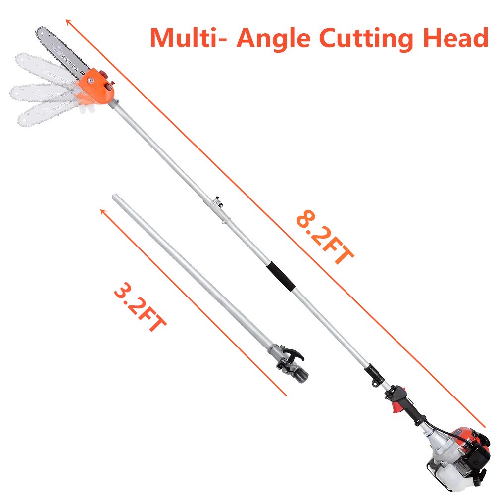 Tree Trimming with Extension Pole 