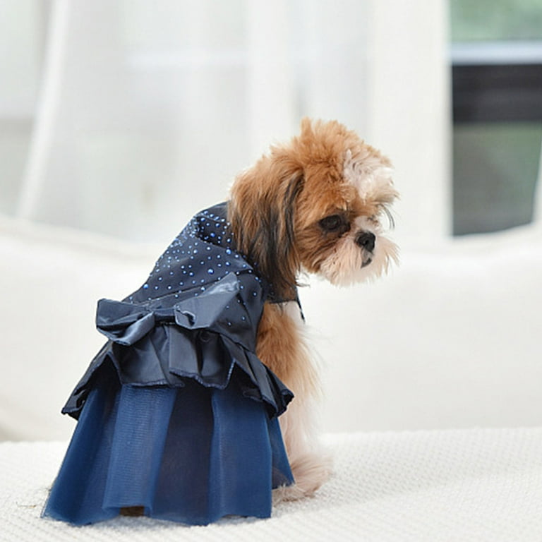 white christmas dresses Red Christmas Dog Dress with Bells & White Trim