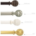 thumbnail image 5 of eTeckram 5/8" Double Curtain Rod with Boule Finials,Bronze Gold,48‘’-84‘’, 5 of 6