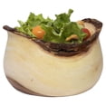 thumbnail image 4 of Lipper International Acacia Rustic Tulip Serving Bowl with Bark Edge Small, 4 of 4