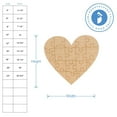 thumbnail image 2 of Blank Puzzle Heart Wood Cutouts 23-inch, 1/8 inch Thick, Pack of 3 Wooden Hearts for Crafts, Mother's Day and Valentines, by Woodpeckers, 2 of 5