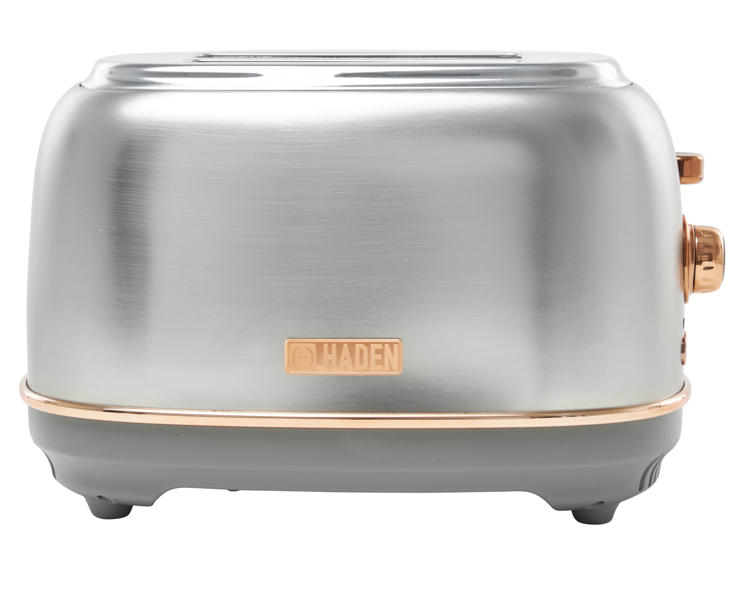 Ultrean Toaster 2 Slice with Extra-Wide Slot, Retro Stainless Steel Toaster with Removable Crumb Tray, Small Toaster with 6 Brow