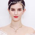 thumbnail image 3 of DEEPCRAFF Blossom Twigs Bridal Floral Headpiece Gold Alloy 1Set for Weddings Proms, 3 of 8