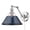 Chrome, variant on Yep by Golden Lighting Orwell 1-light Swing Arm Wall Lamp in Chrome and Navy Blue shade