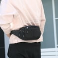 thumbnail image 3 of Minnieouse Riñonera para hombre con cremallera ajustable, multibolsillos, bandolera portátil de moda para hombro, bolsos deportivos para el pecho, regalo Bolsas de mensajero y de hombro Azul Minnieouse  AP018585-05, 3 of 6