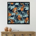 thumbnail image 3 of Designart 'Japanese Koi Fish on Sea Waves' Nautical & Coastal Framed Art Print, 3 of 4