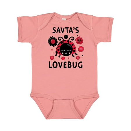 

Inktastic Valentine s Day Savta s Lovebug Gift Baby Boy or Baby Girl Bodysuit