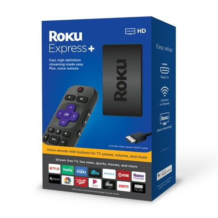 Roku Express+ HD Streaming Media Player 2019 (Best Tv Streaming Box 2019)