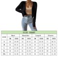 thumbnail image 5 of Women's Open-Front Cropped Knit Cardigan, Long Sleeve Lightweight Sweater, 5 of 5