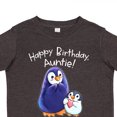 thumbnail image 4 of Inktastic Happy Birthday, Auntie Cute Penguins Boys or Girls Toddler T-Shirt, 4 of 5